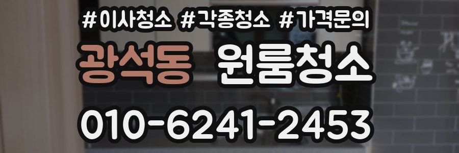 광석동 이사청소