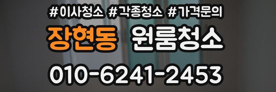 장현동 이사청소