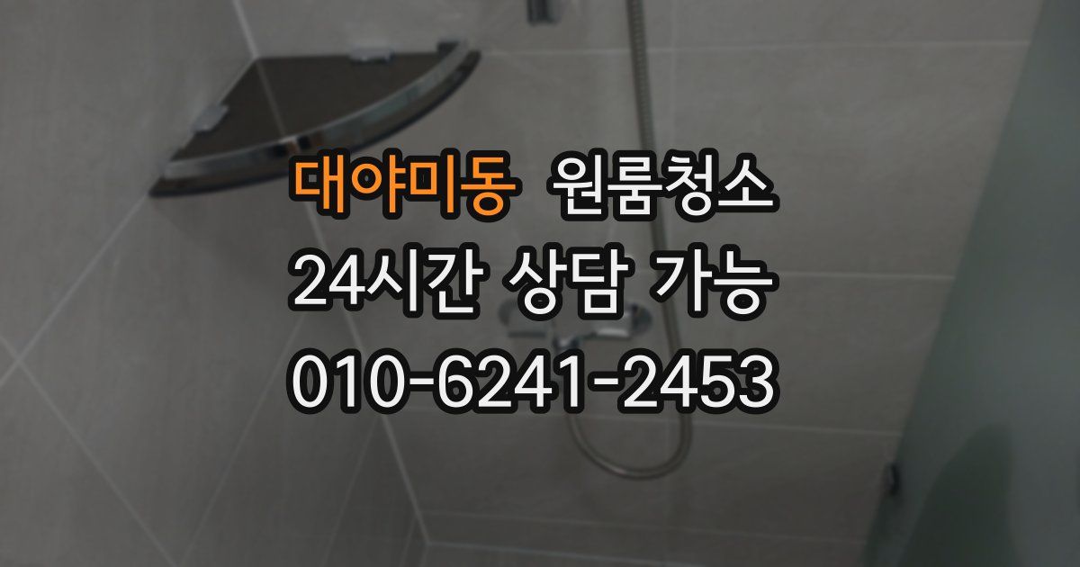 대야미동 입주청소