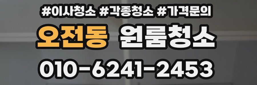 오전동 이사청소