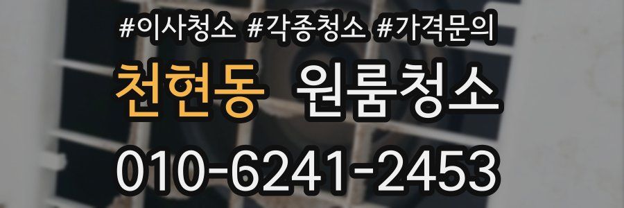 천현동 이사청소