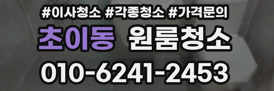 초이동 이사청소