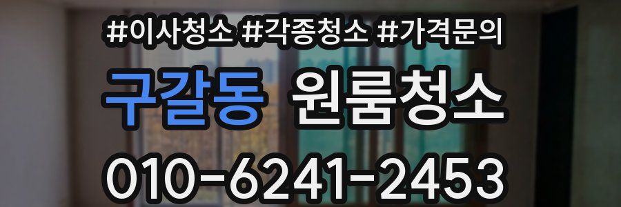 구갈동 이사청소