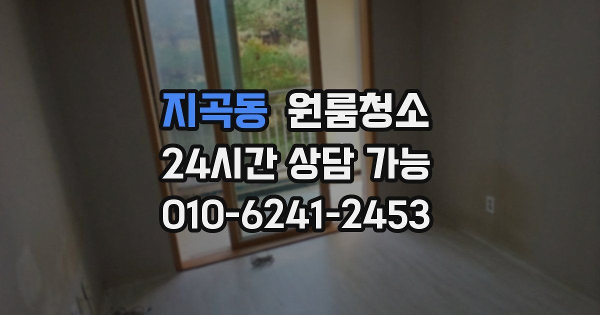 지곡동 입주청소