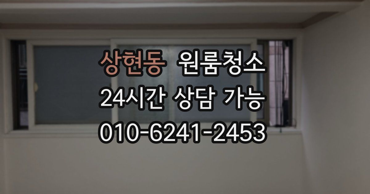 상현동 입주청소