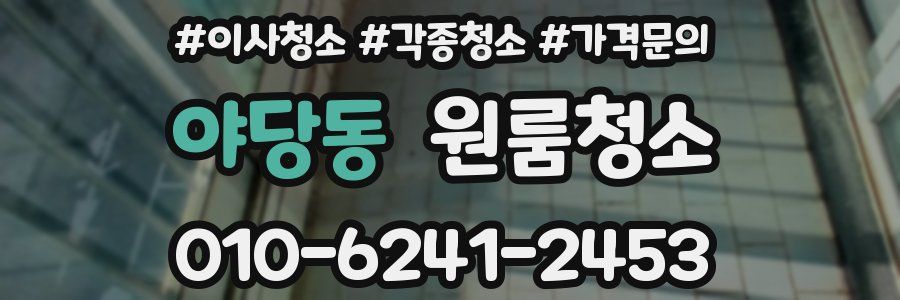 야당동 이사청소