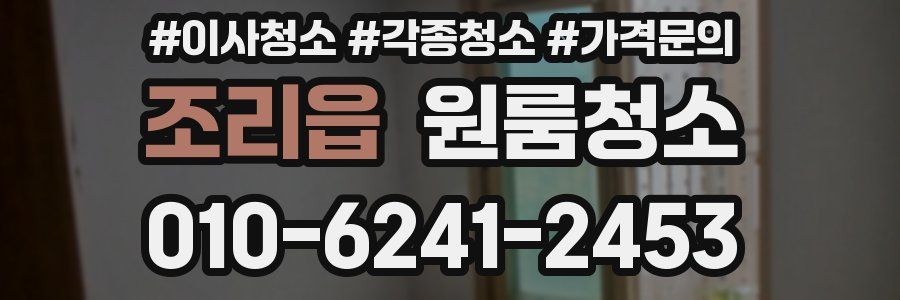 조리읍 이사청소