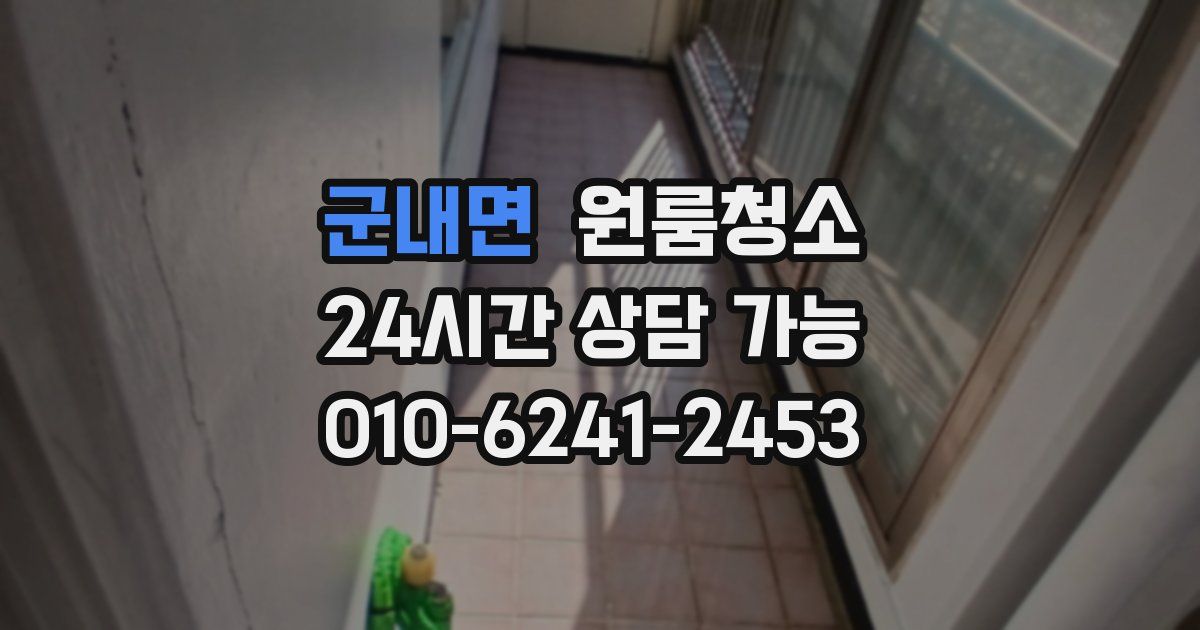군내면 입주청소