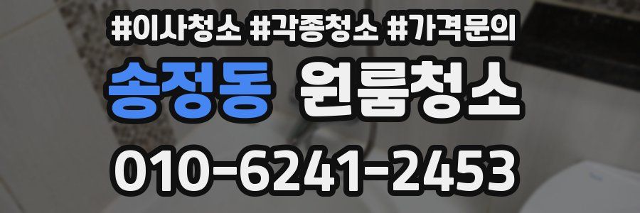 송정동 이사청소