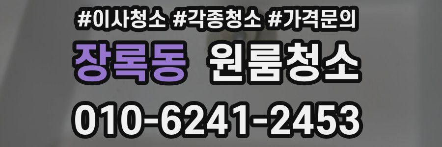 장록동 이사청소