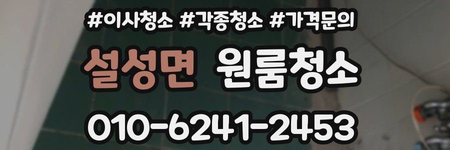 설성면 이사청소