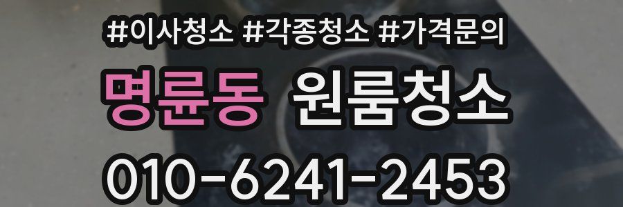 명륜동 이사청소