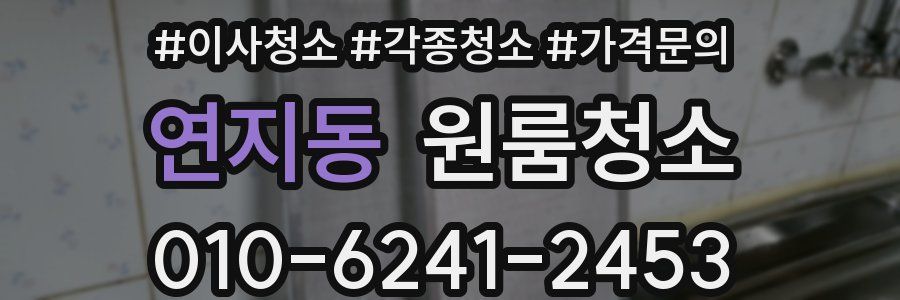 연지동 이사청소