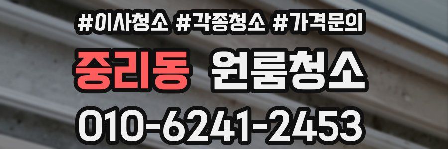 중리동 이사청소