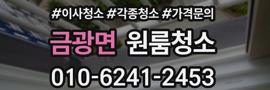 금광면 이사청소