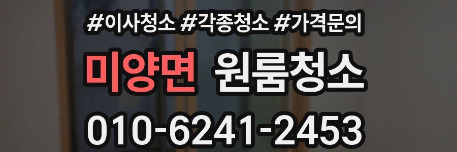 미양면 이사청소