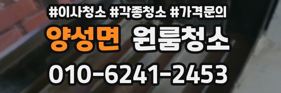 양성면 이사청소