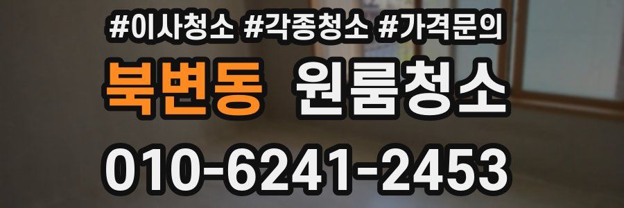 북변동 이사청소