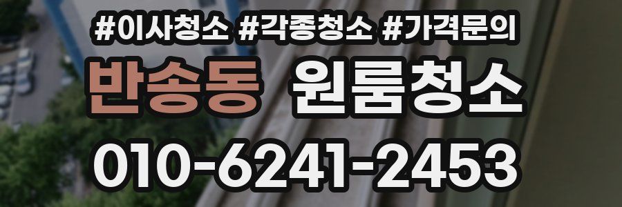 반송동 이사청소