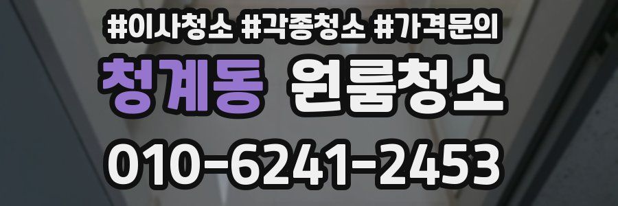 청계동 이사청소