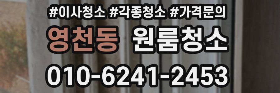 영천동 이사청소