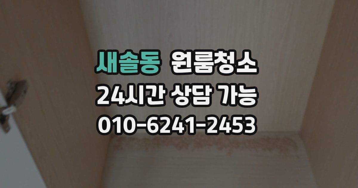 새솔동 입주청소