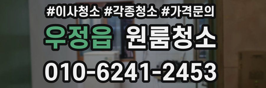 우정읍 이사청소