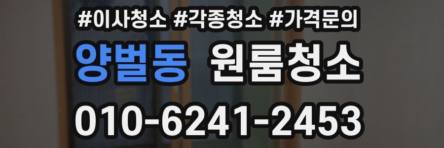 양벌동 이사청소