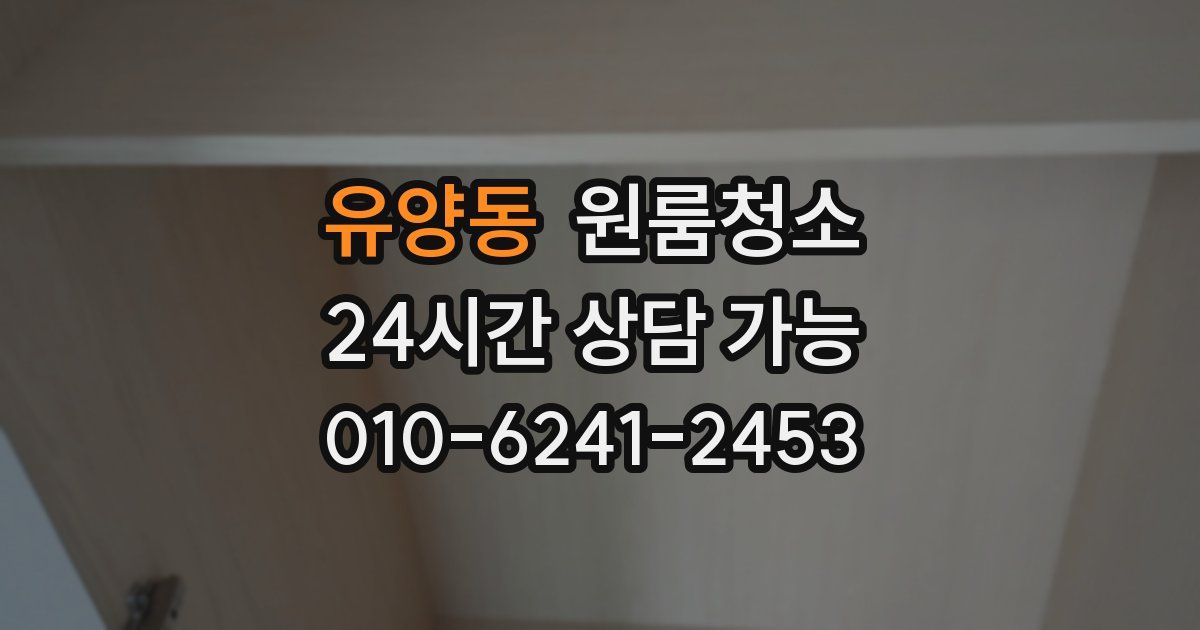 유양동 입주청소