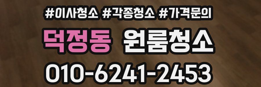 덕정동 이사청소