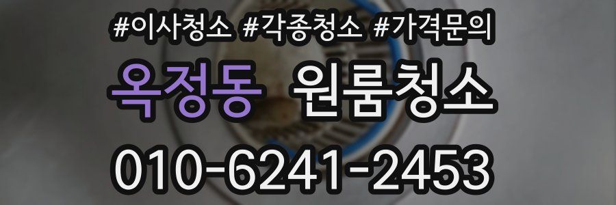 옥정동 이사청소