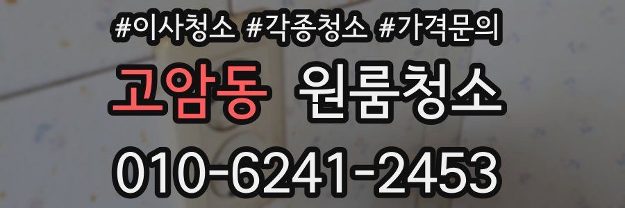 고암동 이사청소