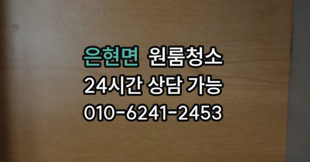 은현면 입주청소