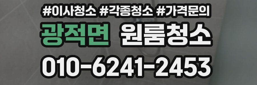 광적면 이사청소