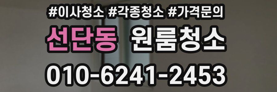 선단동 이사청소