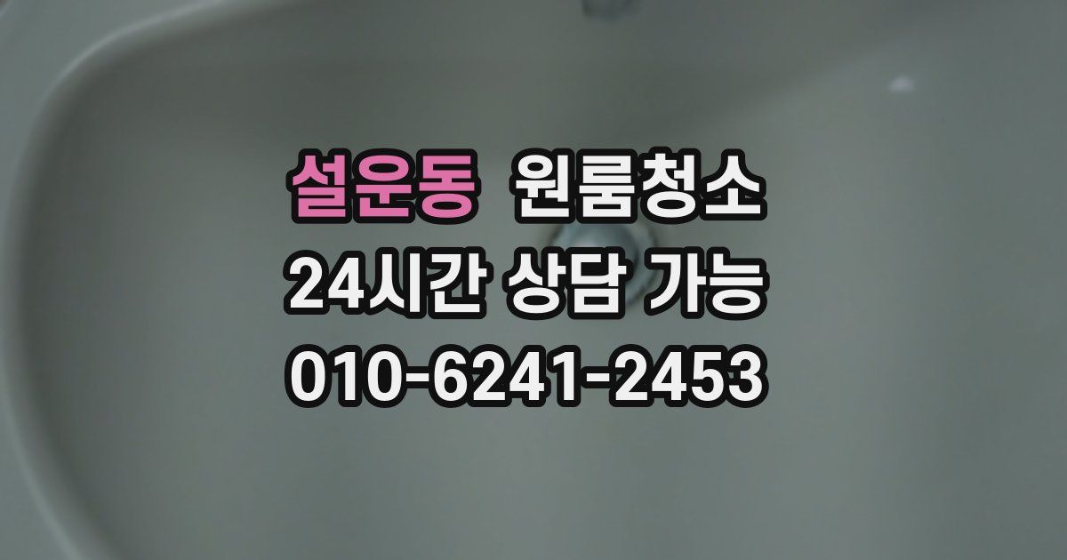 설운동 입주청소