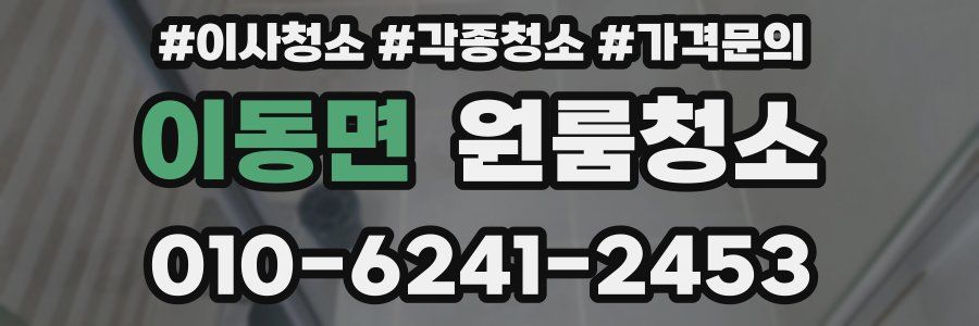 이동면 이사청소