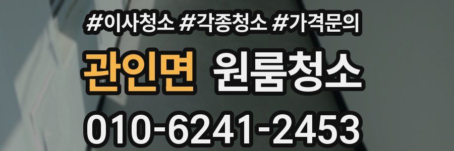 관인면 이사청소