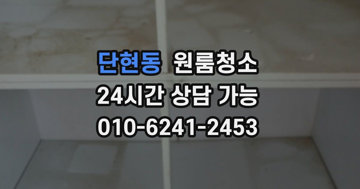 단현동 입주청소