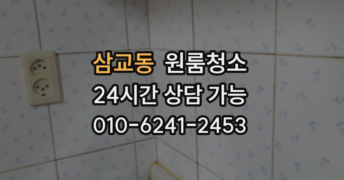 삼교동 입주청소