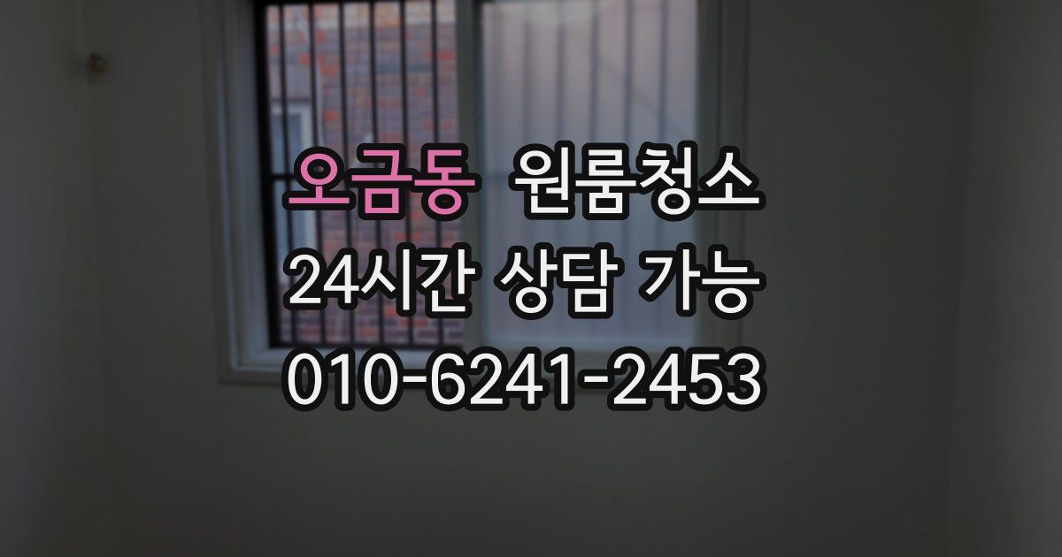 오금동 입주청소