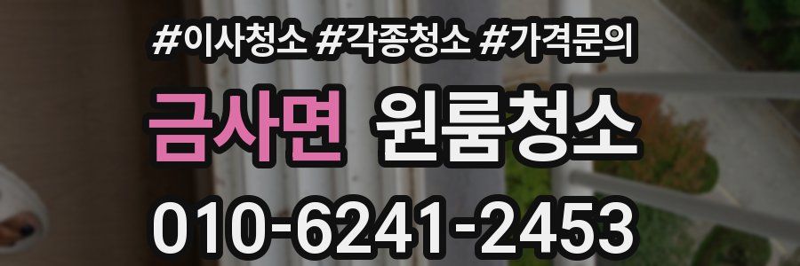 금사면 이사청소