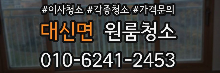 대신면 이사청소