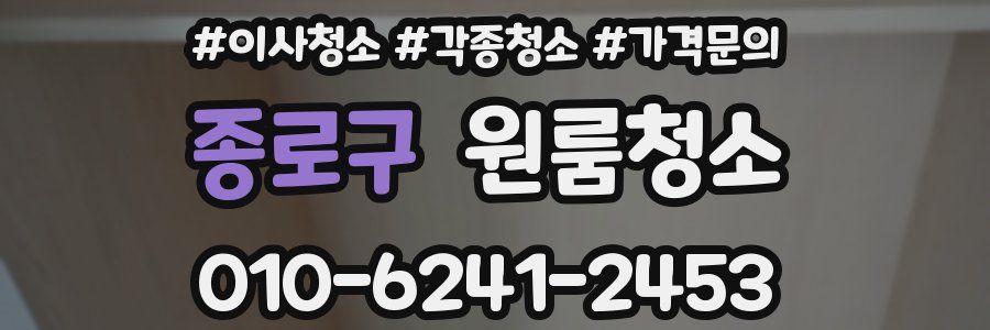 종로구 이사청소