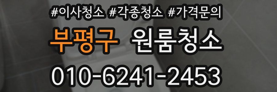 부평구 이사청소