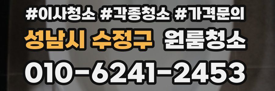 성남시 수정구 이사청소