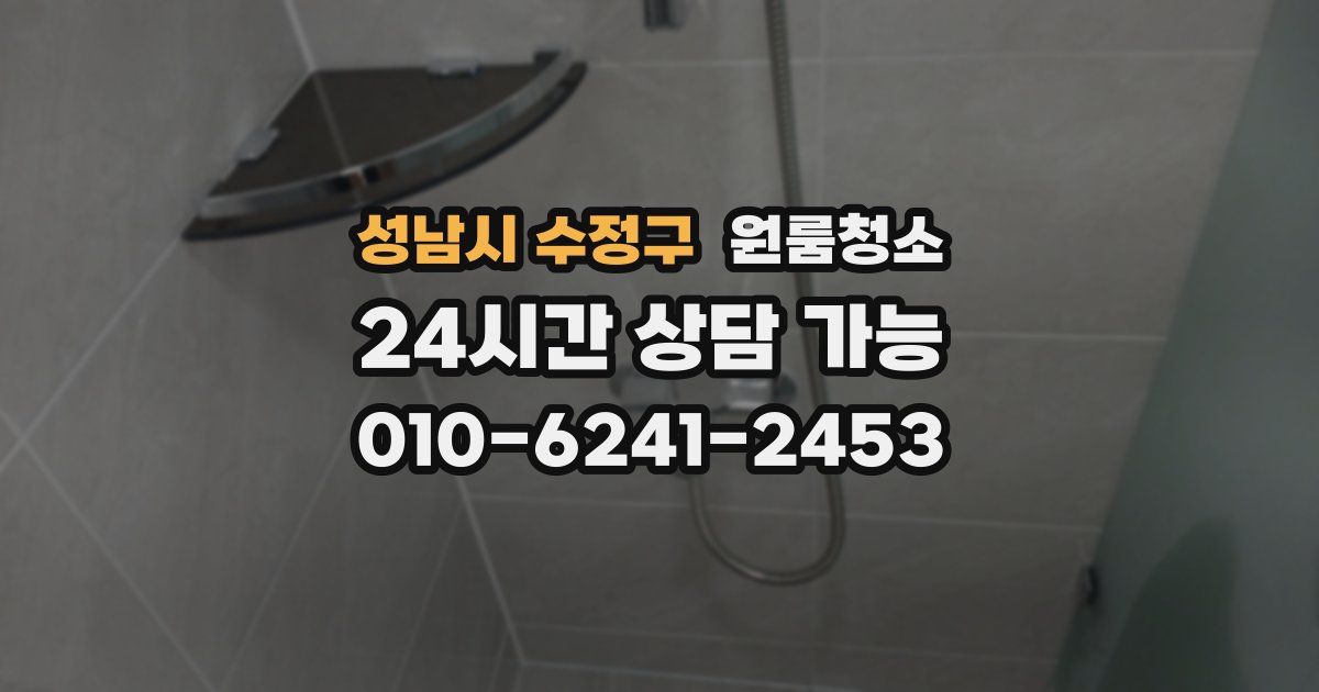 성남시 수정구 입주청소