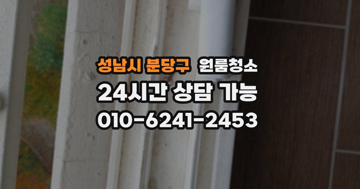 성남시 분당구 입주청소