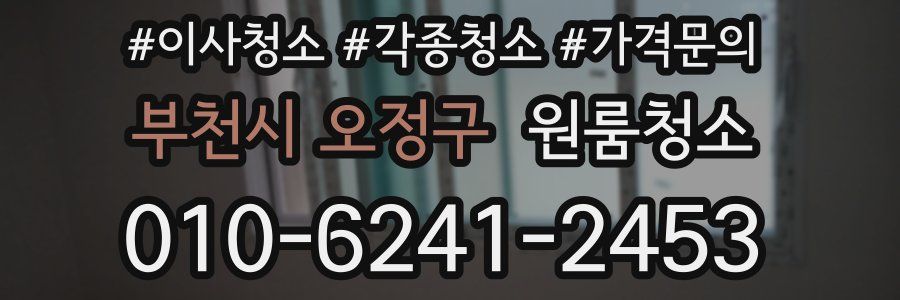 부천시 오정구 이사청소