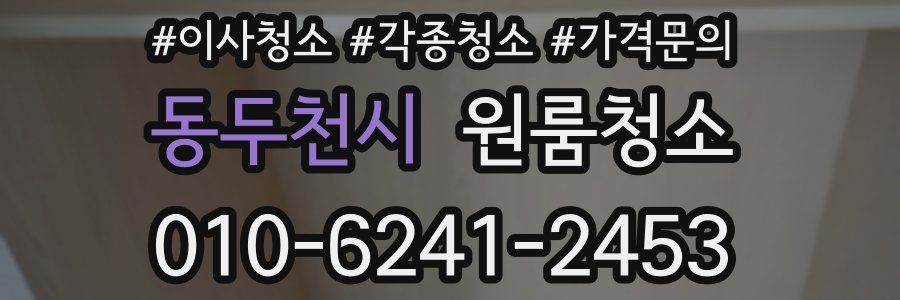 동두천시 이사청소